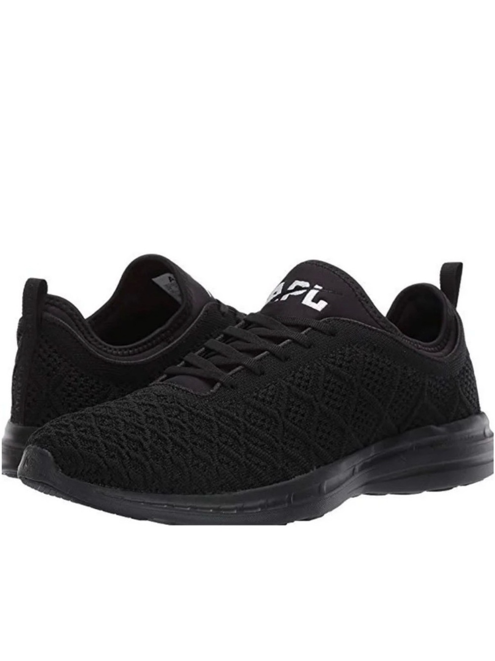APL TechLoom Knit Running Shoes - Black